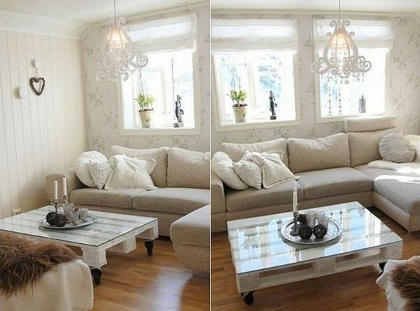 έπιπλα από ξύλινη παλέτα κάντε το μόνοι σας DIY ιδέες