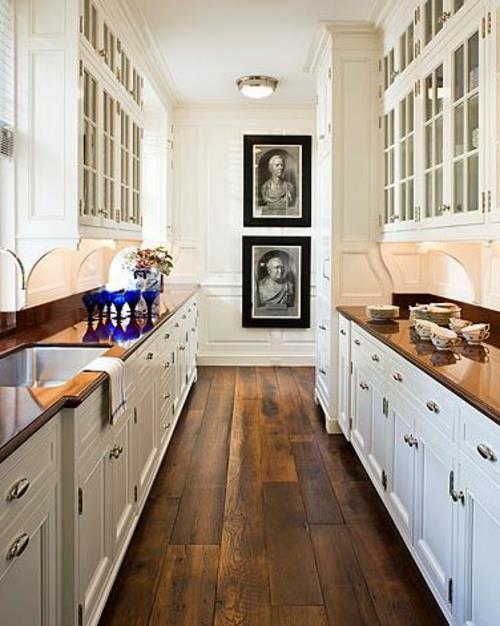 ξύλινο πάτωμα στην κουζίνα τραχιές ξύλινες σανίδες δαπέδου
