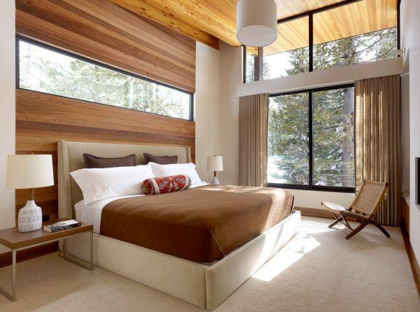 ξύλινα έπιπλα feng shui υπνοδωμάτιο ξύλινο κρεβάτι φυσικό φως
