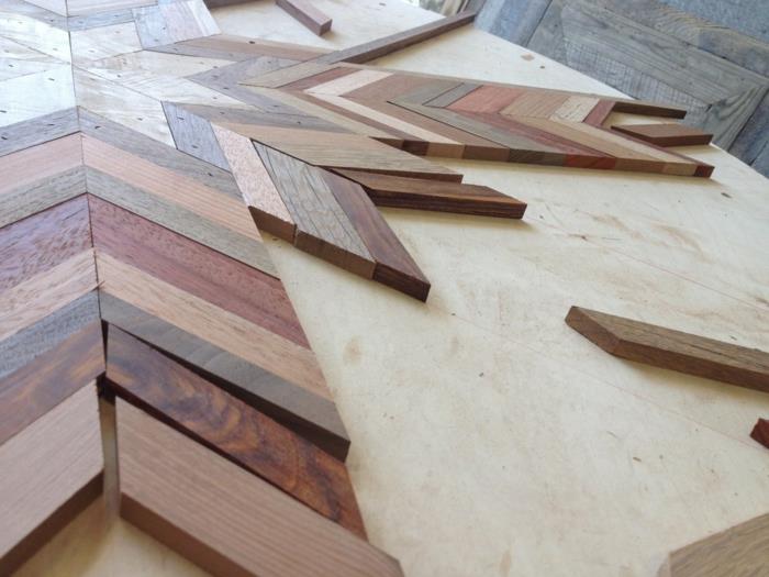 ξυλεία τέχνης συλλέγονται ξύλινα πηχάκια ξυλουργός κατασκευάζοντας ξύλινα πηχάκια