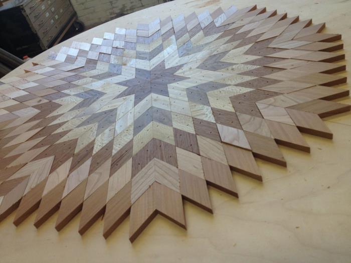 ξύλινη τέχνη συλλέγονται ξύλινα πηχάκια ξυλουργός παζλ δημιουργίας