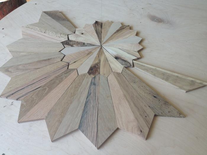 ξύλινη τέχνη συλλέγονται ξύλινα πηχάκια ξυλουργός ανάδυση ήλιος