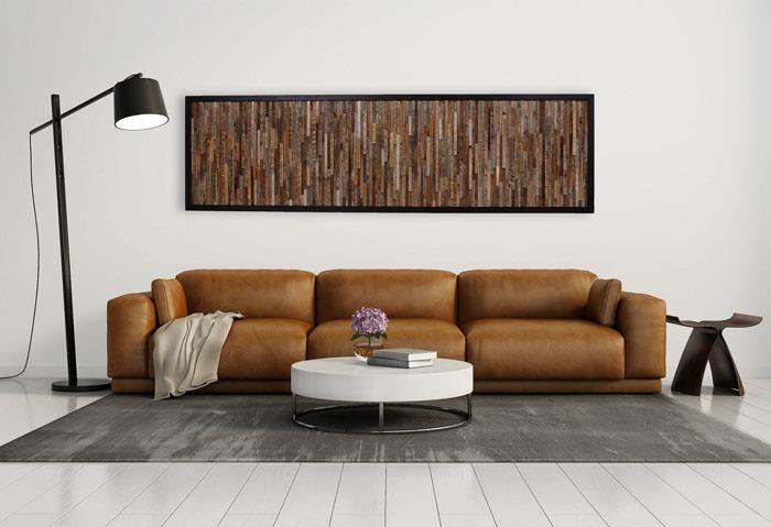 ξύλινη τέχνη δημιουργική διακόσμηση τοίχου ιδέες τοίχου ξύλινη επένδυση κύματος πλαισίου
