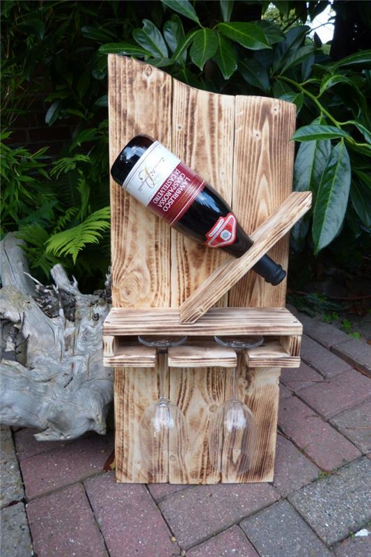 ξύλινες παλέτες DIY έπιπλα κήπου από παλέτες φτιάξτε τη δική σας σχάρα κρασιού