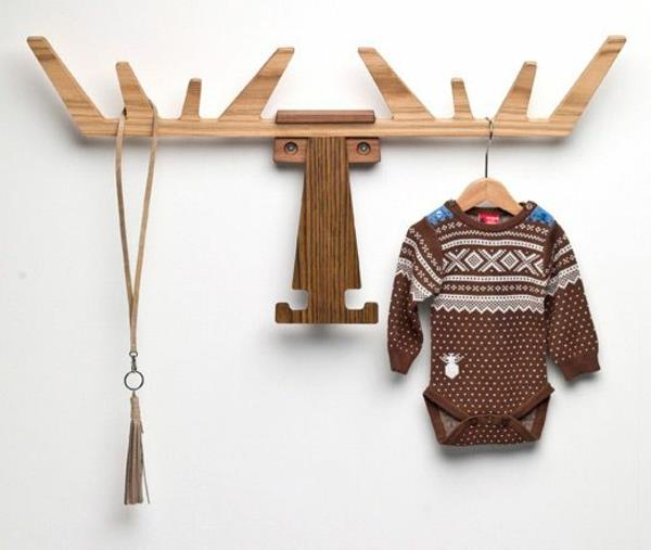 ξύλινο ράφι κατασκευή τοίχου ράφι παιδικό παλτό επίπλων παιδικού δωματίου