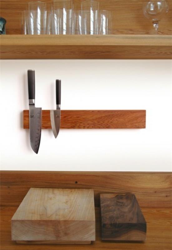 ξύλινο ράφι κατασκευή diy έπιπλα κουζίνες έπιπλα αξεσουάρ κουζίνας μαγνήτης τοίχος