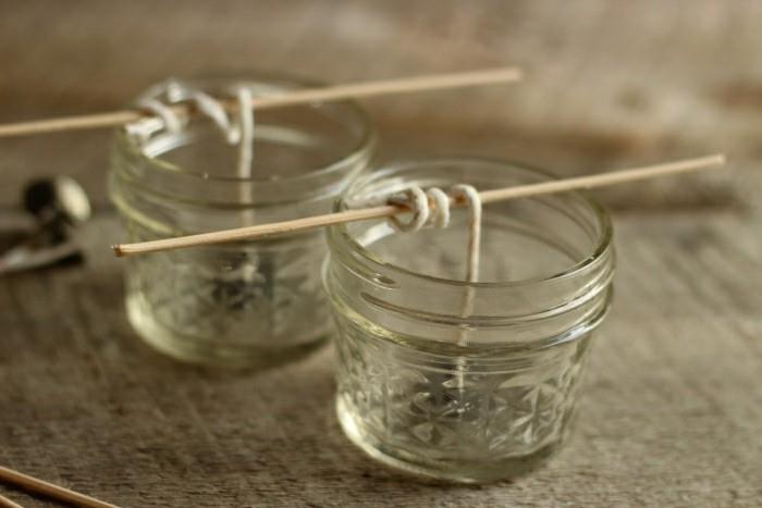 ξύλινα μπαστούνια φυτίλι με αρωματικό κερί φτιάξτε τον εαυτό σας