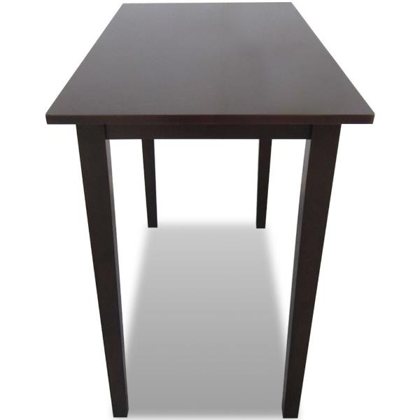 καθαρισμός ξύλινου τραπεζιού - ένα μαύρο τραπέζι