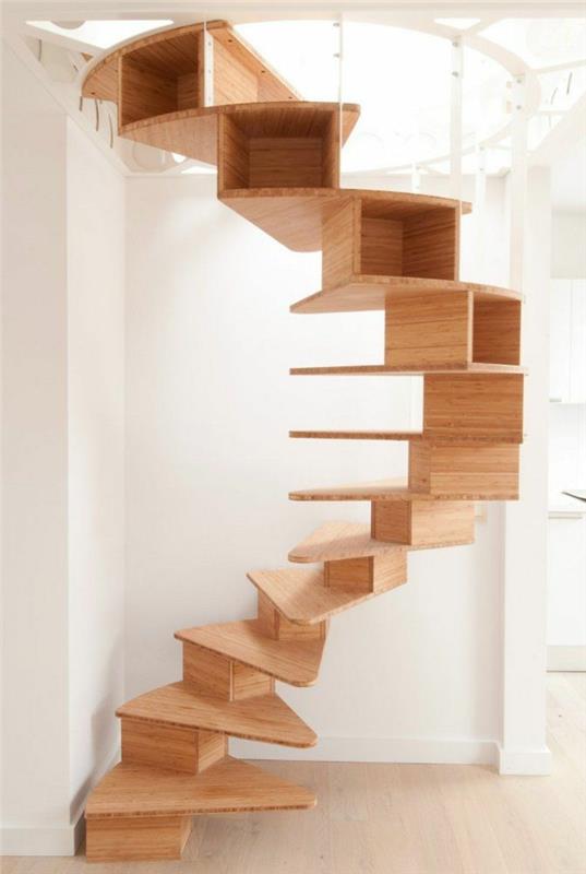 σκάλες σπιτιού ανακαινίζουν ασυνήθιστες ξύλινες σκάλες με αποθηκευτικό χώρο