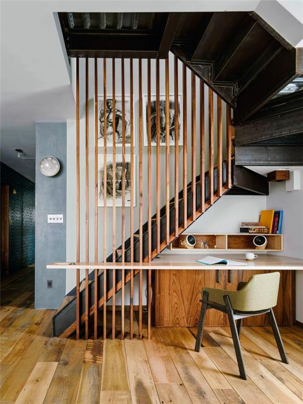 χτίστε σκάλες σπιτιού μόνοι σας σύγχρονες ξύλινες σκάλες με γραφείο