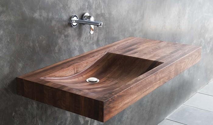 ξύλινοι νιπτήρες μπάνιο κάνουν ξύλινη επιφάνεια επίπεδη