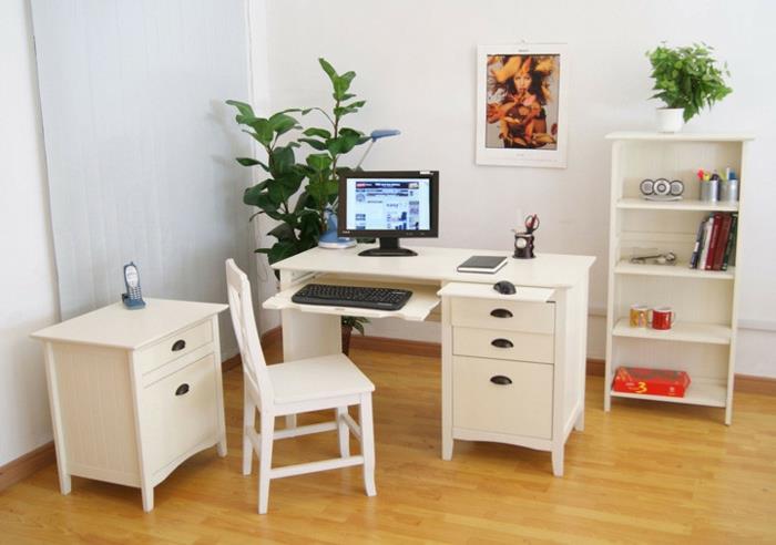 γραφείο στο σπίτι που έχει συσταθεί γραφείο γραφείου καρέκλα λευκού γραφείου