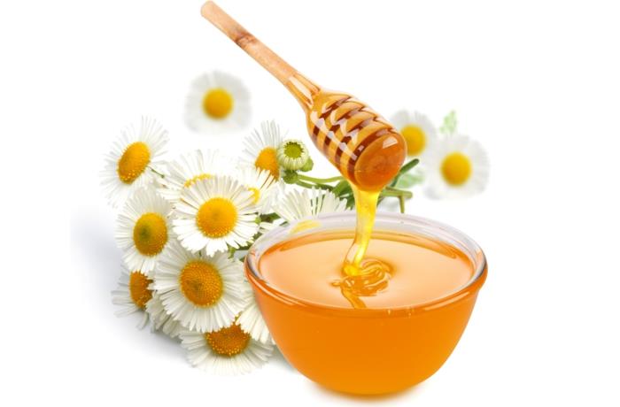 μέλι στο κεφάλι υγιές δοχείο μέλι κουτάλι μέλι χρυσή αξία κουτάλι λουλούδια πεδίου