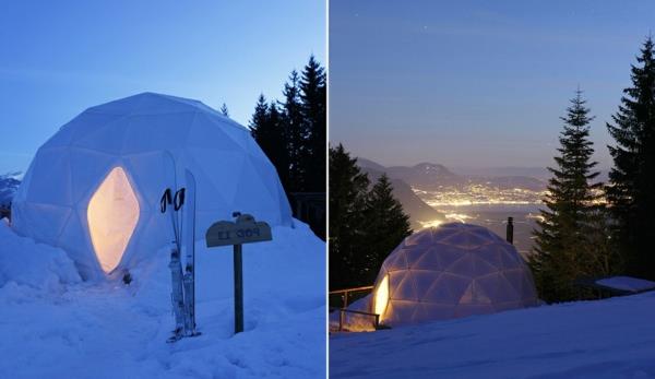 ξενοδοχείο igloo Άλπεις χιόνι