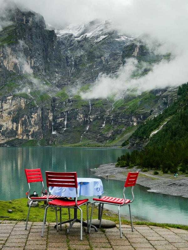 ξενοδοχείο βουνά ομίχλη εστιατόριο chschinensee Ελβετία
