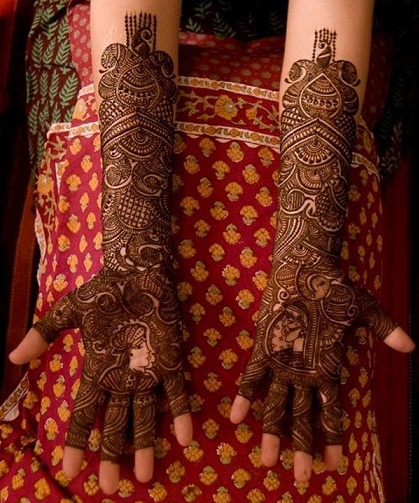 Indijos Mehndi dizainas