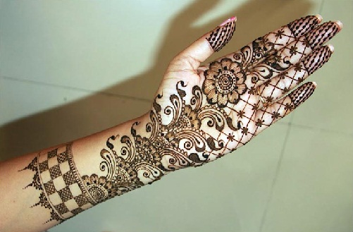 Arabų Mehndi dizainas