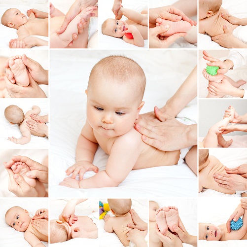 Kaip masažuoti kūdikį