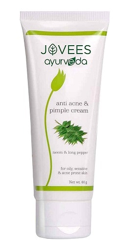 Jovees Ayurveda Neem ir Long Pepper kremas nuo spuogų ir spuogų