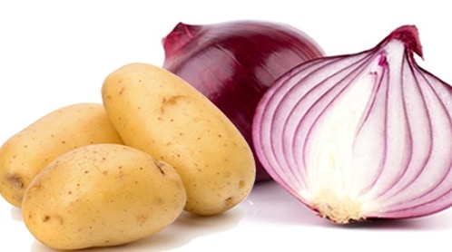 Bulvių ir svogūnų sultys plaukų augimui