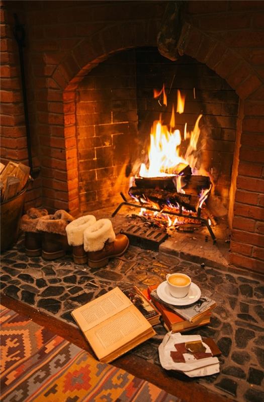 στυλ hygge - δημιουργήστε ένα ζεστό σπίτι με τζάκι