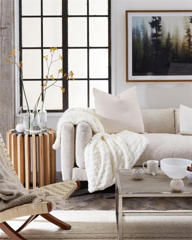 δημιουργήστε στυλ hygge στο σαλόνι