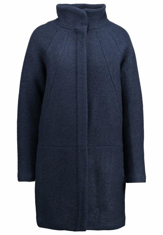 ichi udia ja μάλλινο παλτό χειμερινό παλτό γυναίκες σκούρο μπλε