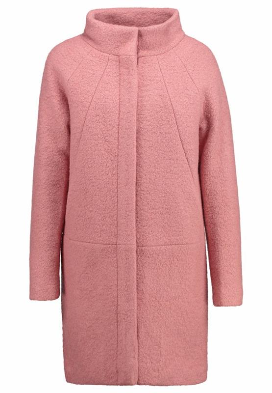 ichi udia ja μάλλινο παλτό χειμερινό παλτό γυναίκες ροζ