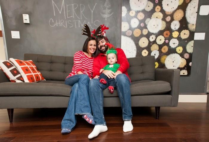 ιδέες για Χριστουγεννιάτικη διακόσμηση παραθύρου δωμάτιο σοφή οικογένεια οικογένεια