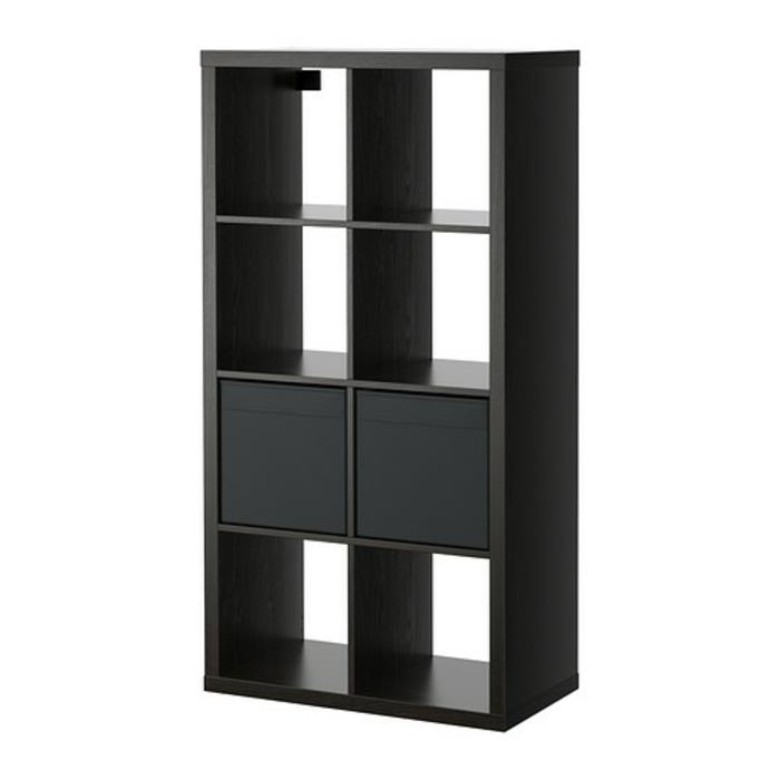 ikea expedit ράφι συρτάρι αποθήκευσης τέσσερα οκτώ μαύρα