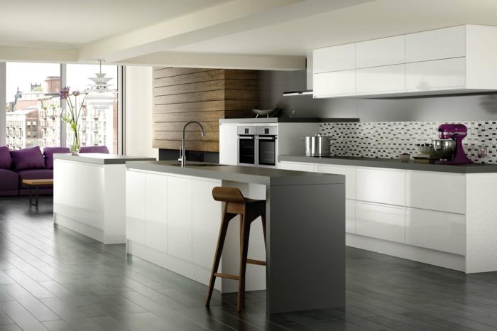 ντουλάπια κουζίνας ikea light λευκό γυαλιστερό νιπτήρα κουζίνας νεροχύτη μπαρ σκαμπό ξύλο