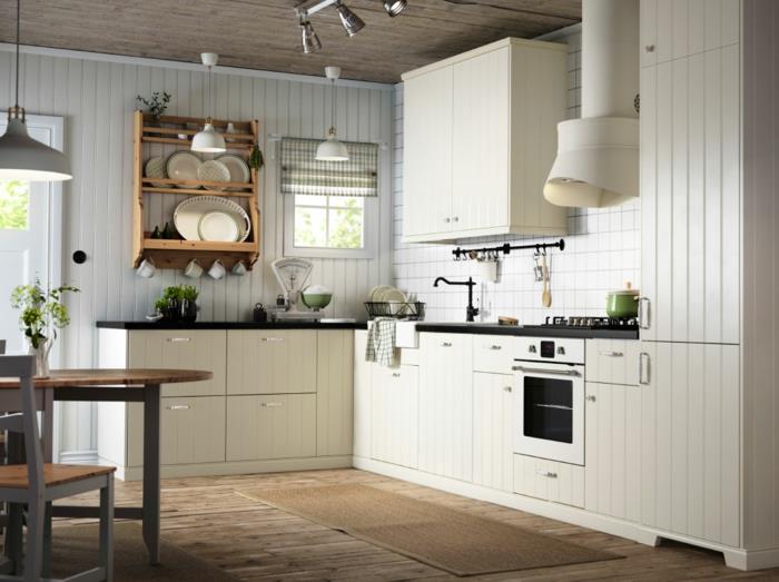 κουζίνες ikea ρουστίκ έπιπλα κουζίνας λευκά ντουλάπια ξύλο