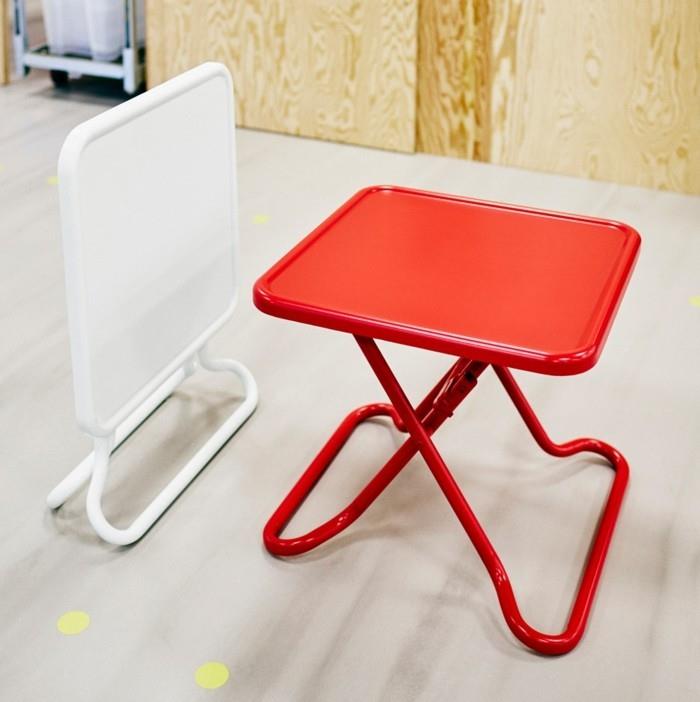 ikea καινοτομίες side table stool red ps collection 2017