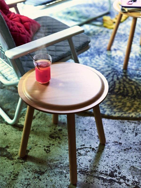 ikea καινοτομίες βοηθητικό τραπέζι ξύλινο σκαμπό στρογγυλή συλλογή ps 2017