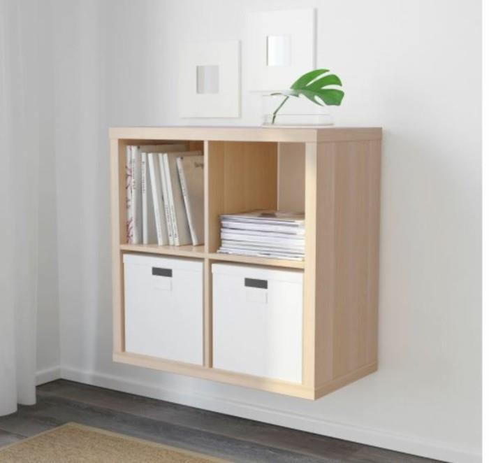 τοίχος ράφι ikea kallax