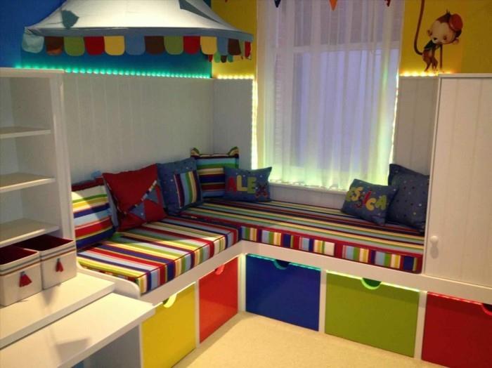 ikea ράφι kallax ντουλάπα κομψό πολύχρωμο παιδικό δωμάτιο