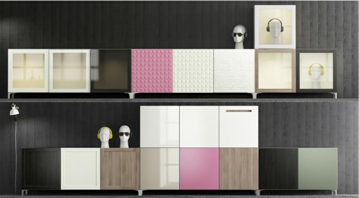 ikea living wall besta living system 2015 ντουλάπια μοντέρνου σχεδιασμού πολύχρωμα