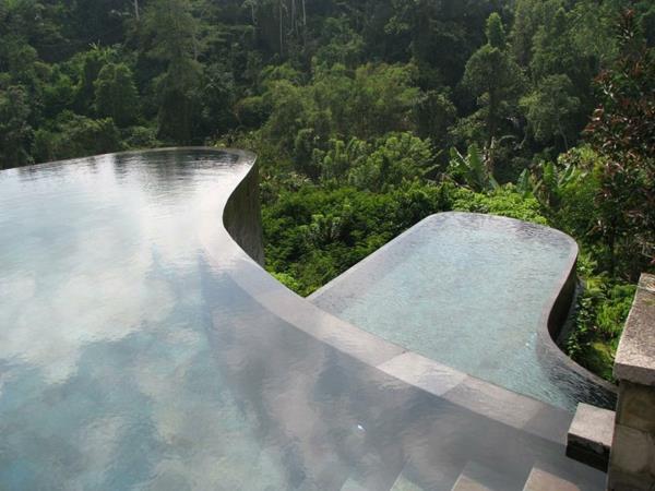 Ινδονησία ξενοδοχείο πισίνα infinity hotel ubud κρεμασμένος κήπος