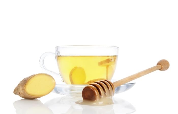 τζίντζερ αδυνάτισμα φρέσκο ​​τσάι μέλι