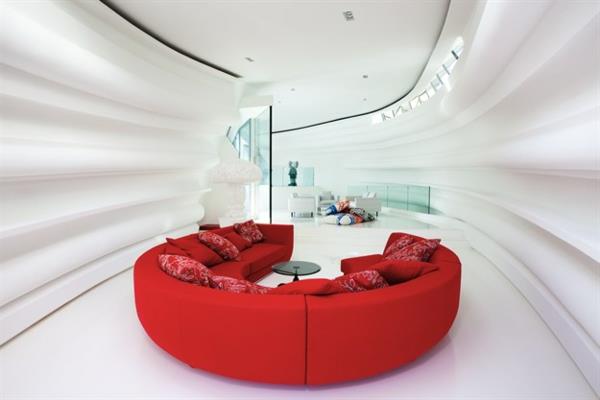 σχεδιαστής εσωτερικών χώρων Marcel Wanders interior casa son vida σαλόνι στρογγυλός καναπές