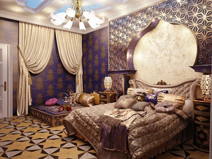 ιδέες εσωτερικής διακόσμησης υπνοδωμάτιο αραβικό στυλ