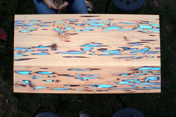 καινοτόμα έπιπλα ξύλινο τραπέζι σχεδιαστών επίπλων Matt Brown