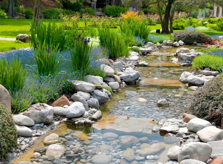εμπνευσμένη λίμνη κήπου εικόνες ιδέες κήπου πέτρα και πέτρες νερού ποταμού