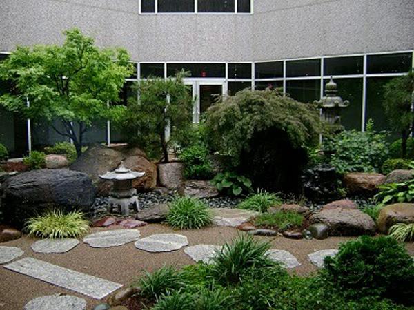 ενδιαφέρον σχέδιο κήπου ιαπωνική αφή