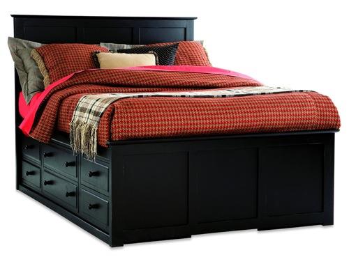 ενδιαφέρον κρεβάτια με συρτάρια αποθηκευτικού χώρου μαύρο ξύλο