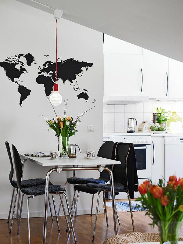 ενδιαφέρουσες ιδέες διακόσμησης για κουζίνα διακόσμησης τοίχου σοφίτας