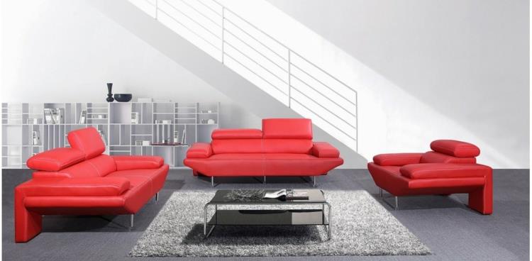 ιταλικός καναπές ιταλικός σχεδιαστής επίπλων σαλονιού κόκκινο