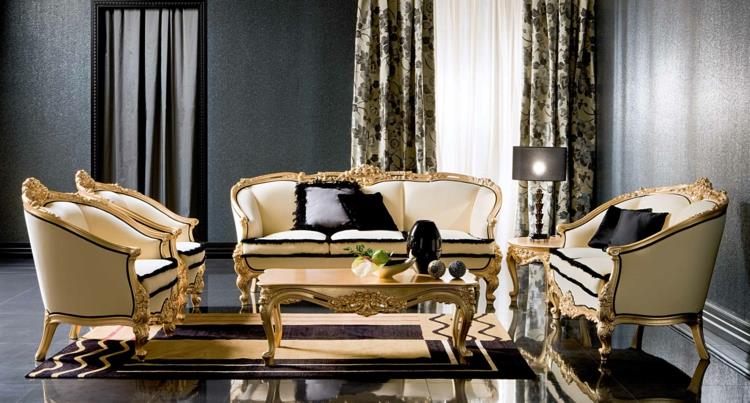 ιταλικοί καναπέδες έπιπλα ιταλικού στιλ χρυσές πινελιές