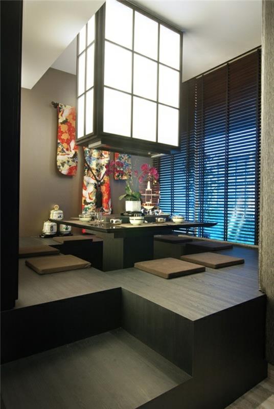 ιαπωνική διακόσμηση τραπεζαρία ιαπωνικού στιλ