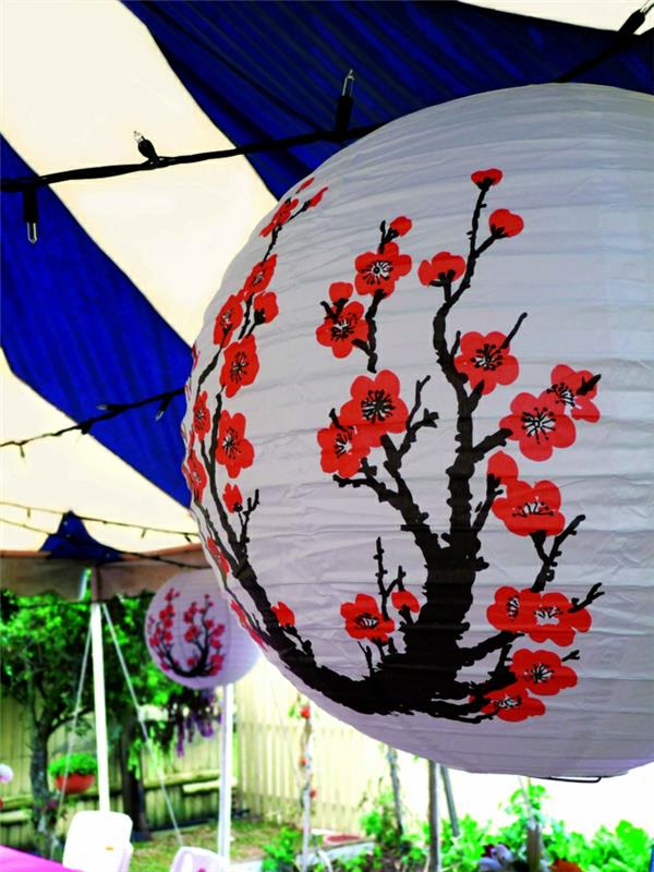 ιαπωνική διακόσμηση διακοσμήστε πάρτι κήπου